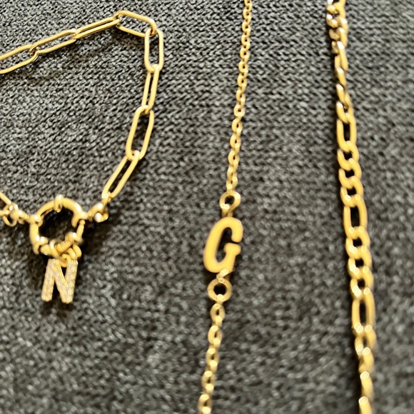 Set of 3 bracelets and 2 necklace. Sold as set. - Picture 2 of 6